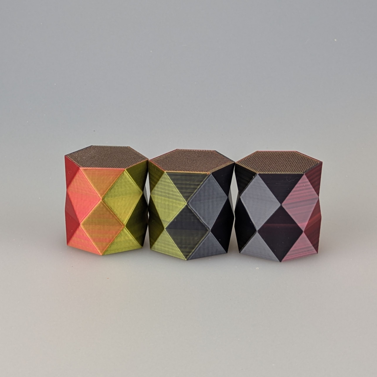 PLA Silk Tri-Colour Red/Gold/Black (Demo - 0.9kg)