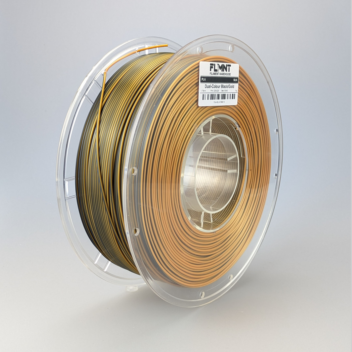 PLA Silk Dual-Colour Black/Gold (Demo - 0.9kg)