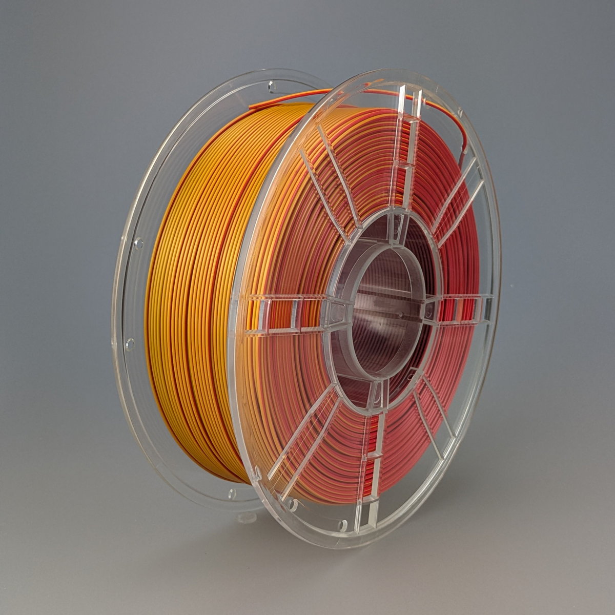 PLA Silk Tri-Colour Red/Gold/Black (Demo - 0.9kg)