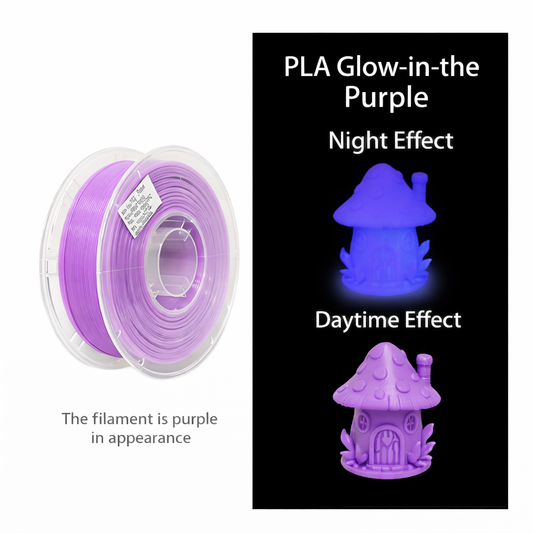 PLA Glow Dark Purple