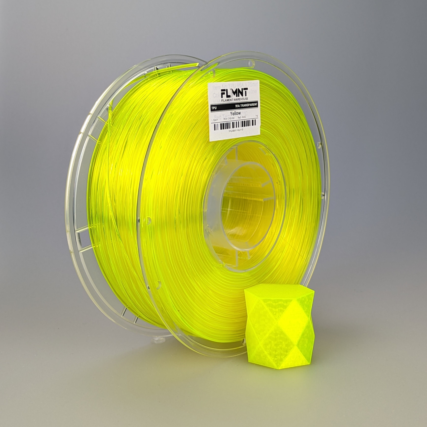 TPU 95A Transparent Yellow (Demo - 0.9kg)